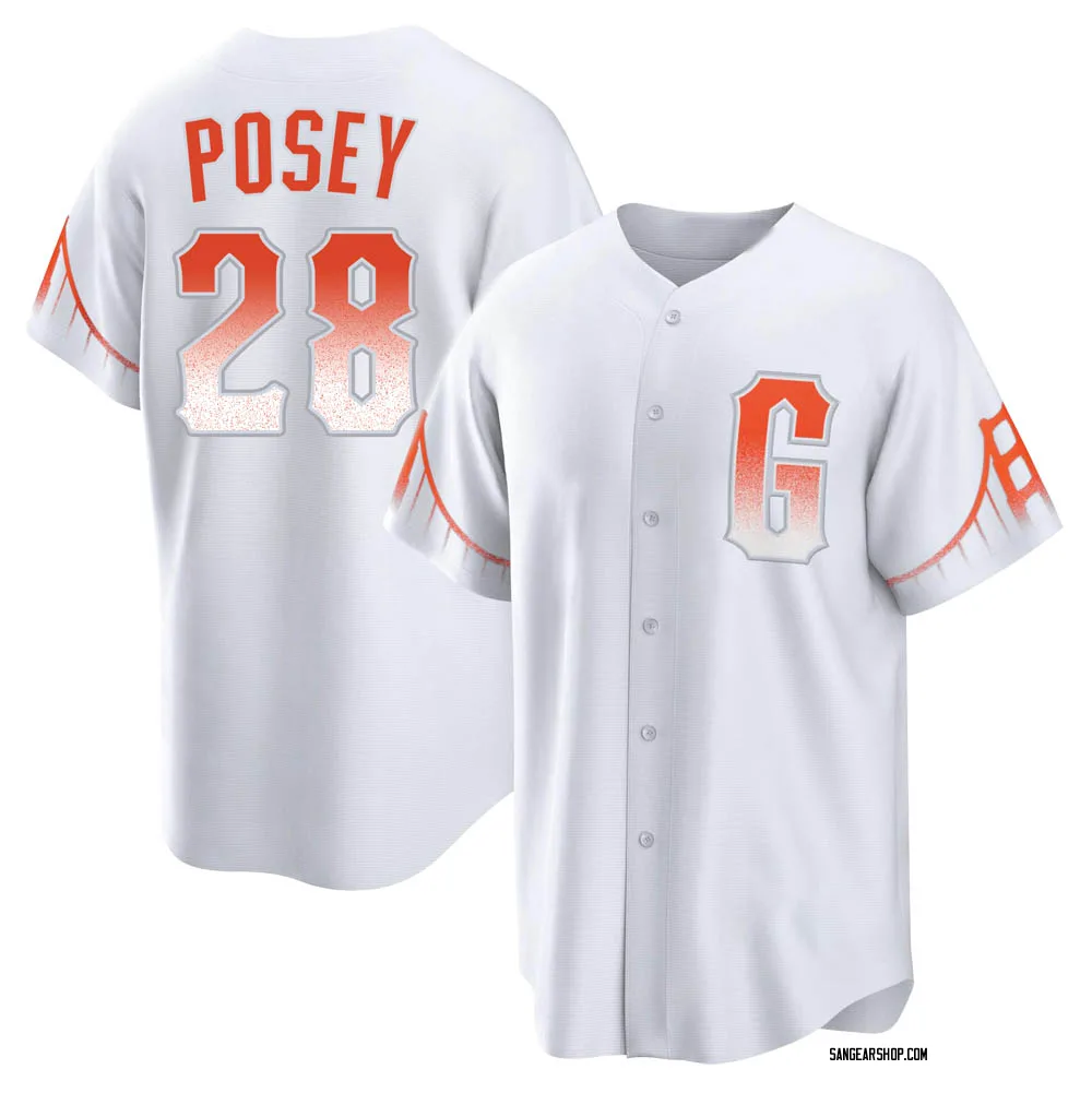 Buster Posey Youth Replica San Francisco Giants White 2021 City Connect Jersey San Francisco Store