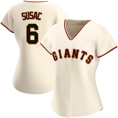 Daniel Susac Women's Authentic San Francisco Giants Cream Home Jersey