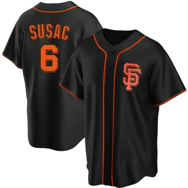 Daniel Susac Youth Replica San Francisco Giants Black Alternate Jersey