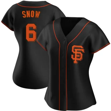 J.t. Snow Women's Replica San Francisco Giants Black Alternate Jersey