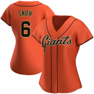 J.t. Snow Women's Replica San Francisco Giants Orange Alternate Jersey