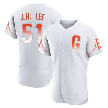 Jung Hoo Lee Men's Authentic San Francisco Giants White 2021 City Connect Jersey