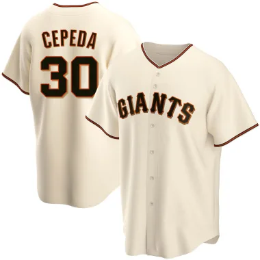 Orlando Cepeda Men's Replica San Francisco Giants Cream Home Jersey