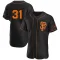 Sam Hentges Men's Authentic San Francisco Giants Black Alternate Jersey
