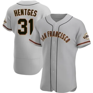 Sam Hentges Men's Authentic San Francisco Giants Gray Road Jersey