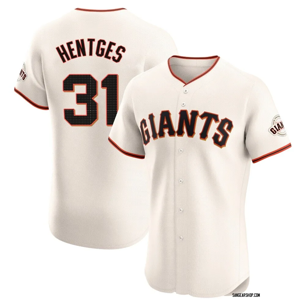 Sam Hentges Men's Elite San Francisco Giants Cream Home Jersey