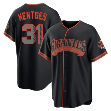 Sam Hentges Men's Limited San Francisco Giants Black Alternate Stadium Jersey
