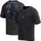 Sam Hentges Men's Replica San Francisco Giants Black Holographic Alternate Jersey