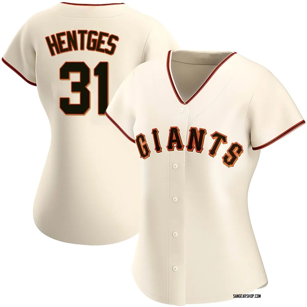 Sam Hentges Women's Replica San Francisco Giants Cream Home Jersey