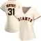 Sam Hentges Women's Replica San Francisco Giants Cream Home Jersey