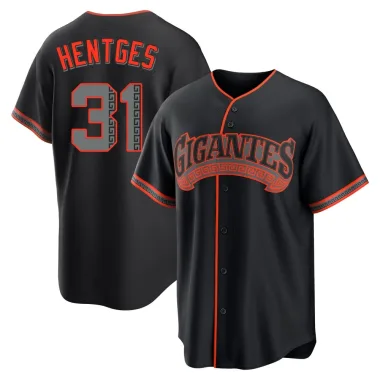 Sam Hentges Youth Replica San Francisco Giants Black Alternate Jersey