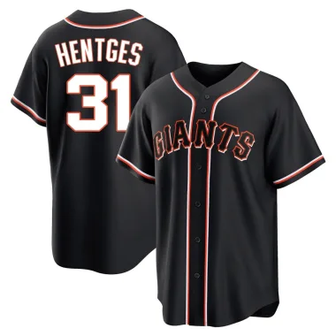 Sam Hentges Youth Replica San Francisco Giants Black Fashion Out Jersey