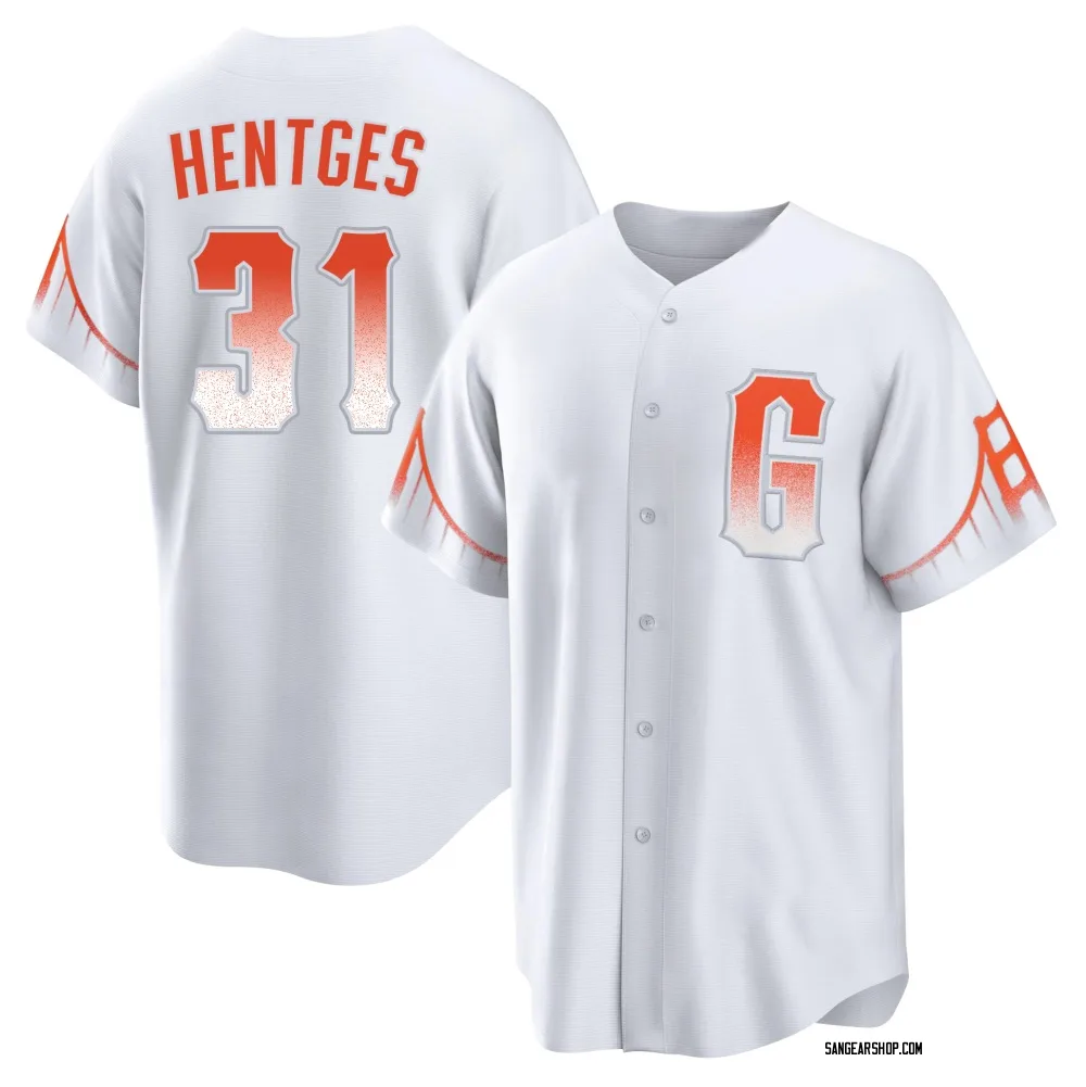 Sam Hentges Youth Replica San Francisco Giants White 2021 City Connect Jersey