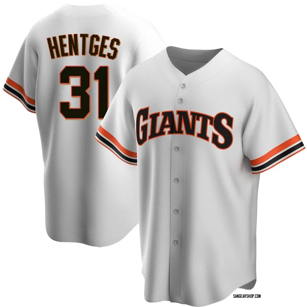 Sam Hentges Youth Replica San Francisco Giants White Home Cooperstown Collection Jersey