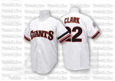 Will Clark Men's Authentic San Francisco Giants White Throwback Jersey