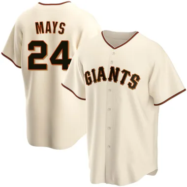 Willie Mays Youth Replica San Francisco Giants Cream Home Jersey